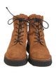 Rag & Bone Suede Colorblock Pattern Combat Boots