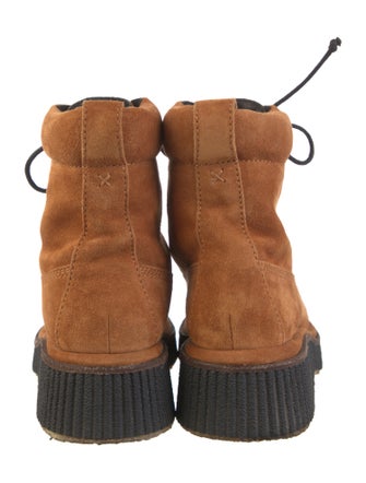 Rag & Bone Suede Colorblock Pattern Combat Boots