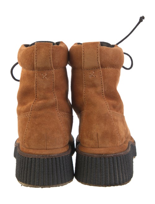 Rag & Bone Suede Colorblock Pattern Combat Boots