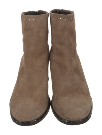 Rag & Bone Suede Studded Accents Boots