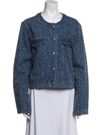 Rag & Bone Tweed Pattern Denim Jacket