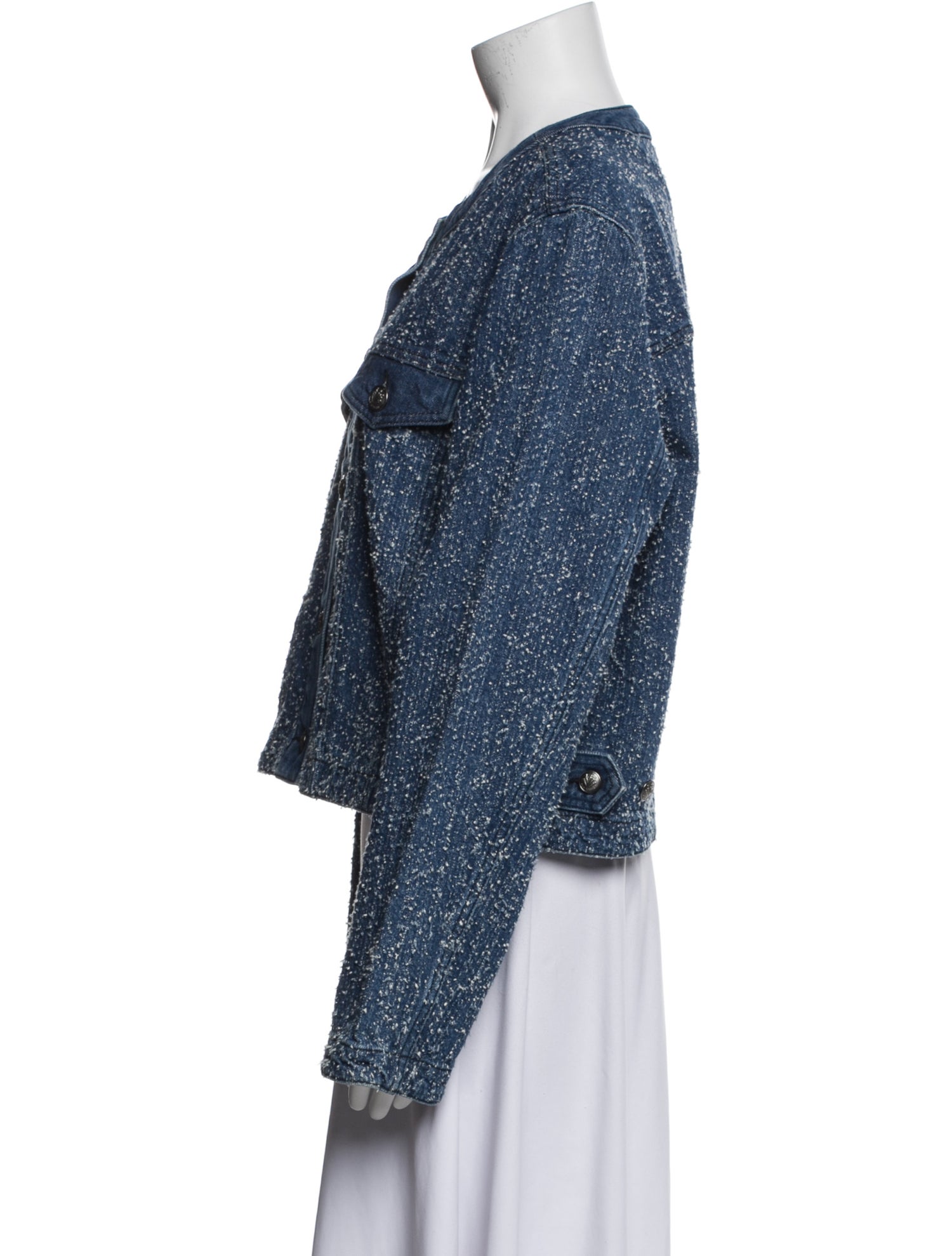 Rag & Bone Tweed Pattern Denim Jacket