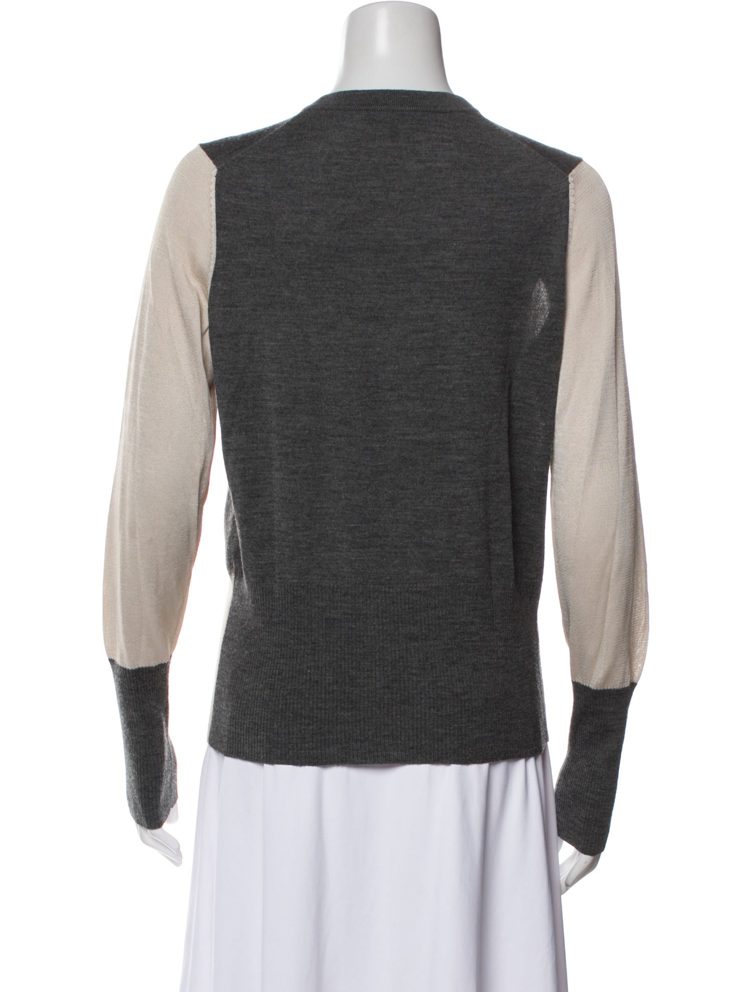 Rag & Bone Merino Wool Colorblock Pattern Sweater