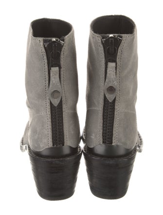 Rag & Bone Leather Leather Trim Embellishment Boots