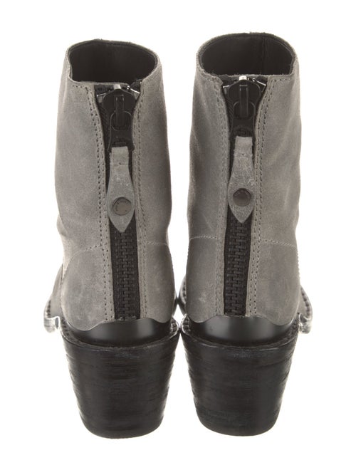 Rag & Bone Leather Leather Trim Embellishment Boots