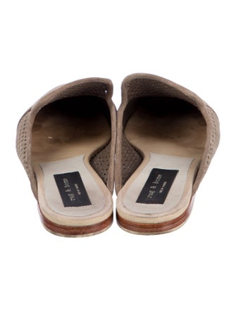 Rag & Bone Suede Cutout Accent Mules