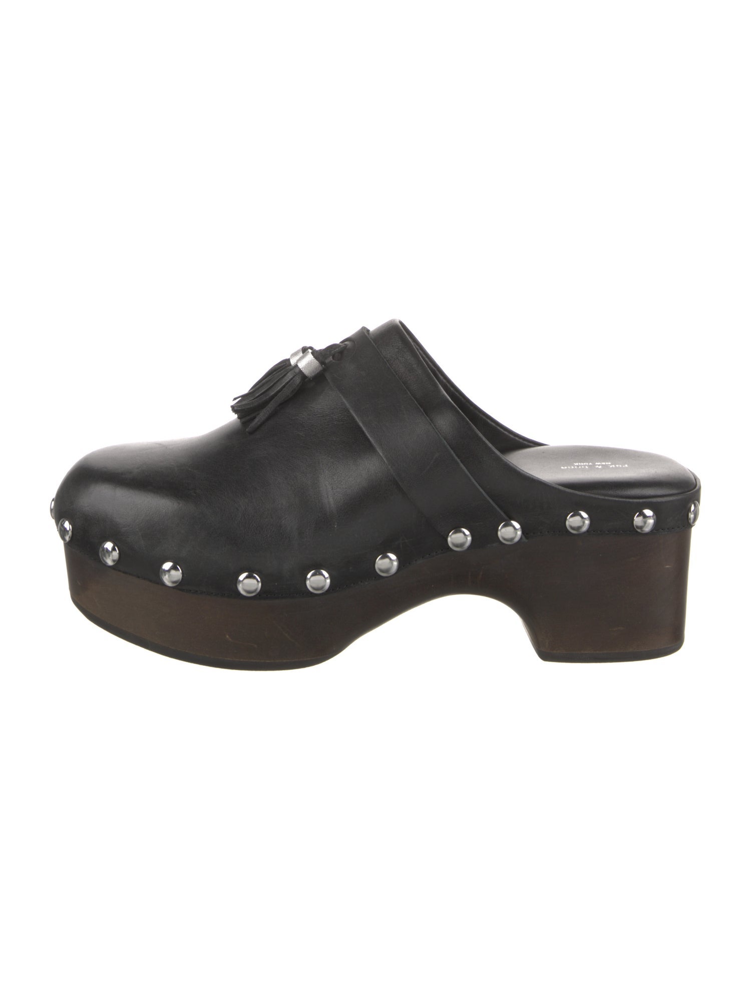 Rag & Bone Leather Tassel Accents Mules