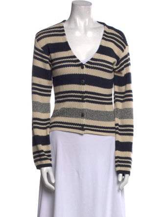 Rag & Bone Striped V-Neck Sweater