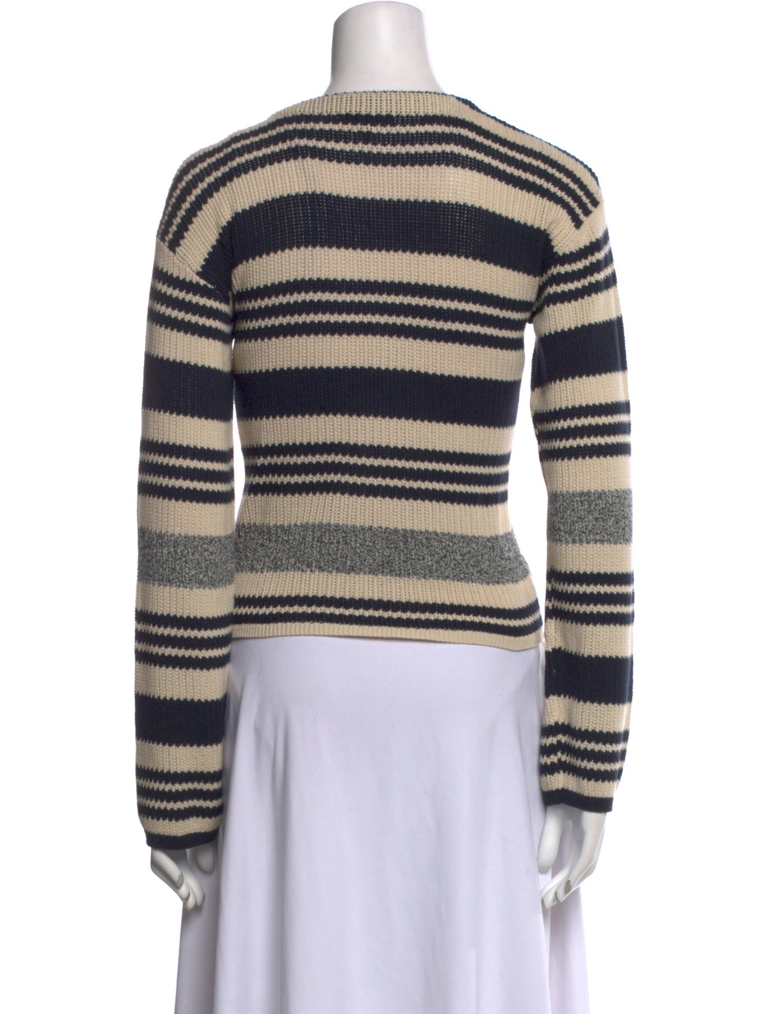 Rag & Bone Striped V-Neck Sweater