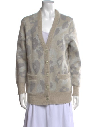 Rag & Bone Printed V-Neck Sweater