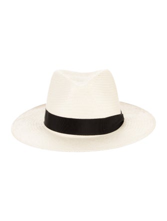 Rag & Bone Rag and Bone panama hat with trim embellishment.