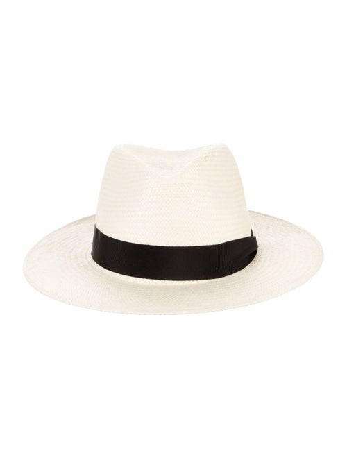 Rag & Bone Rag and Bone panama hat with trim embellishment.