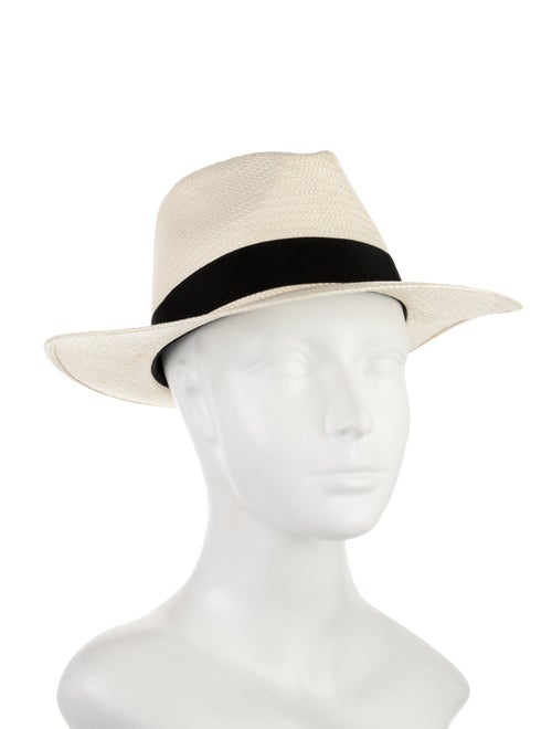 Rag & Bone Rag and Bone panama hat with trim embellishment.