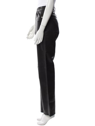 Rag & Bone Leather Wide Leg Pants