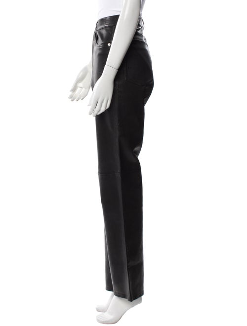 Rag & Bone Leather Wide Leg Pants