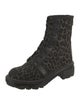 Rag & Bone Leather Animal Print Combat Boots