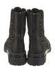 Rag & Bone Leather Animal Print Combat Boots