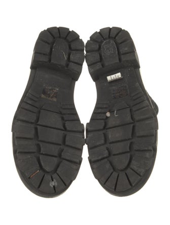 Rag & Bone Leather Animal Print Combat Boots