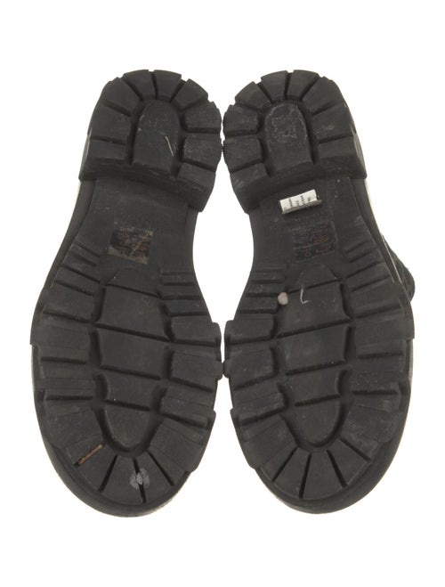 Rag & Bone Leather Animal Print Combat Boots