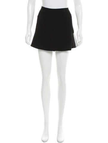 Rag & Bone Leather-Paneled Mini Skirt