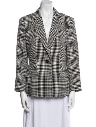Rag & Bone Virgin Wool Plaid Print Coat