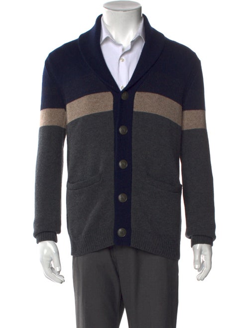 Rag & Bone Colorblock Pattern V-Neck Cardigan
