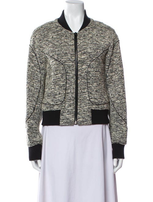 Rag & Bone Tweed Pattern Bomber Jacket