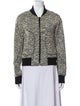 Rag & Bone Tweed Pattern Bomber Jacket