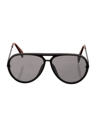 Rag & Bone Aviator Mirrored Sunglasses