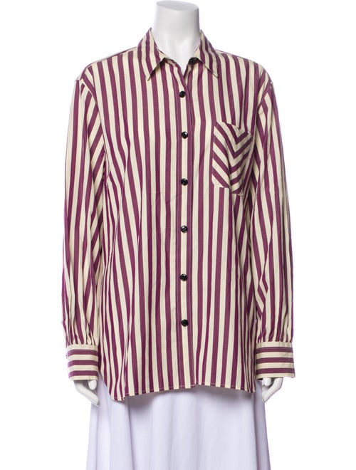 Rag & Bone Striped Long Sleeve Button-Up Top