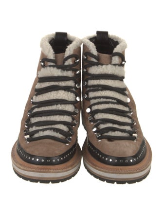 Rag & Bone Suede Printed Lace-Up Boots