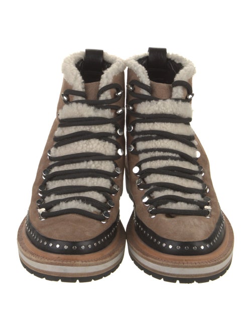 Rag & Bone Suede Printed Lace-Up Boots