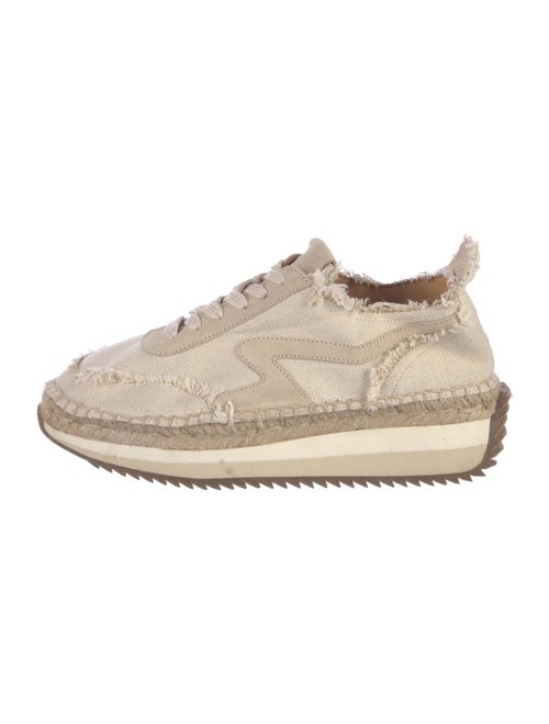 Rag & Bone Canvas Raw-Edge Trim Espadrille Sneakers