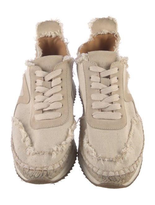 Rag & Bone Canvas Raw-Edge Trim Espadrille Sneakers
