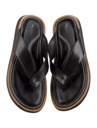 Rag & Bone Leather Flip Flops