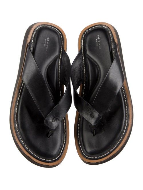 Rag & Bone Leather Flip Flops