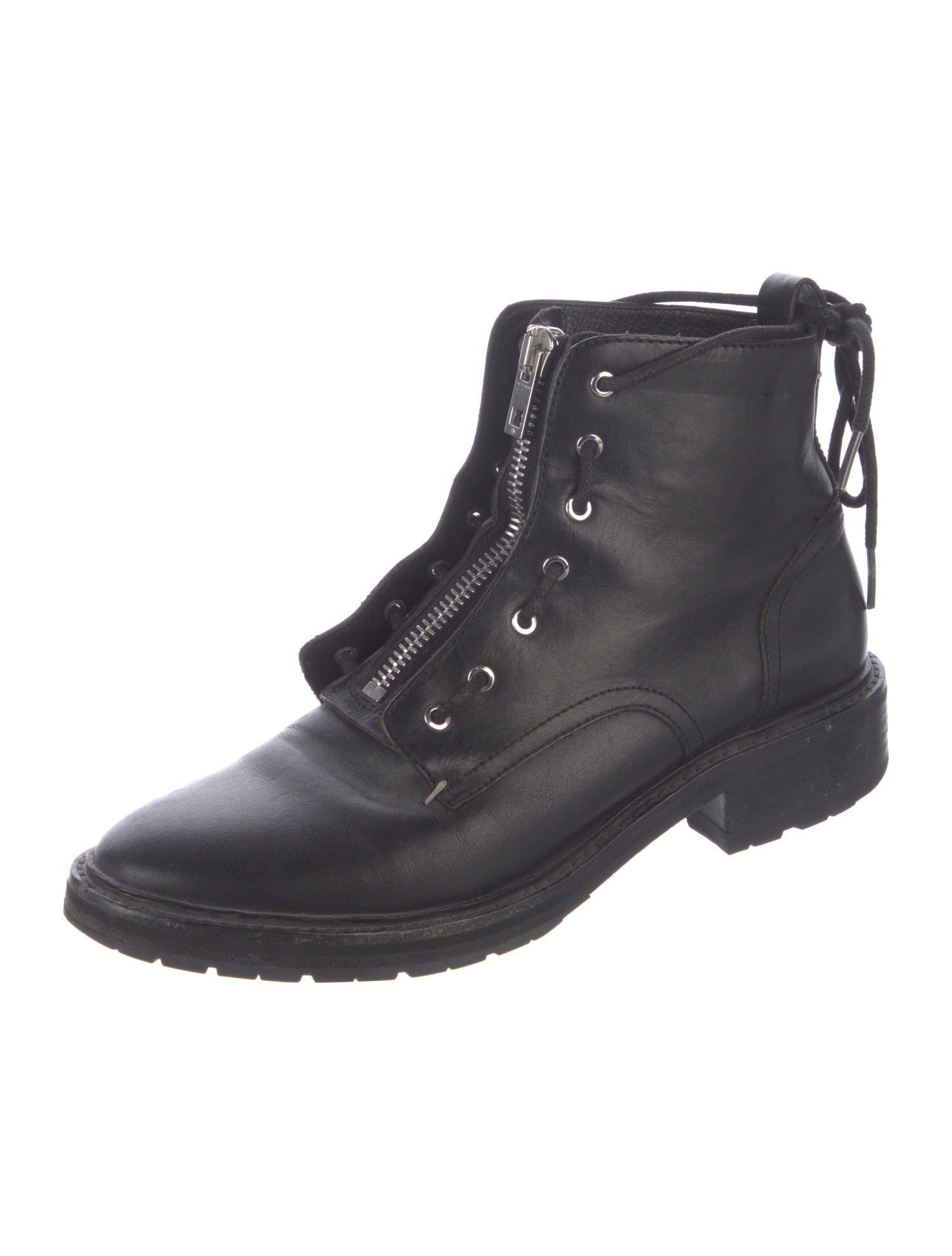 Rag & Bone Leather Combat Boots