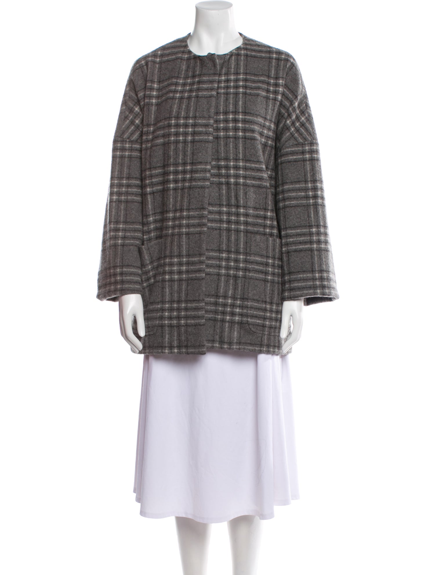 Rag & Bone Wool Plaid Print Jacket