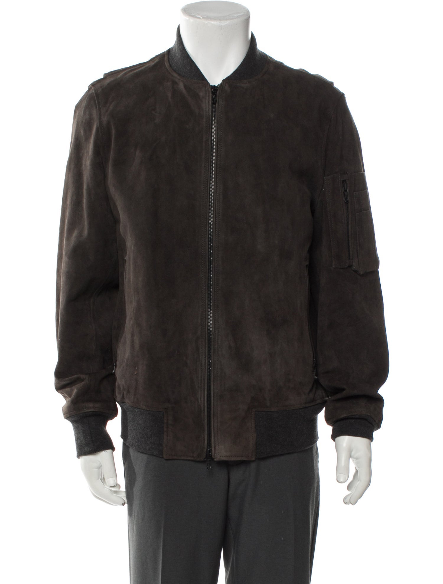 Rag & Bone Goat Leather Bomber Jacket