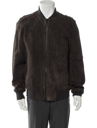 Rag & Bone Goat Leather Bomber Jacket