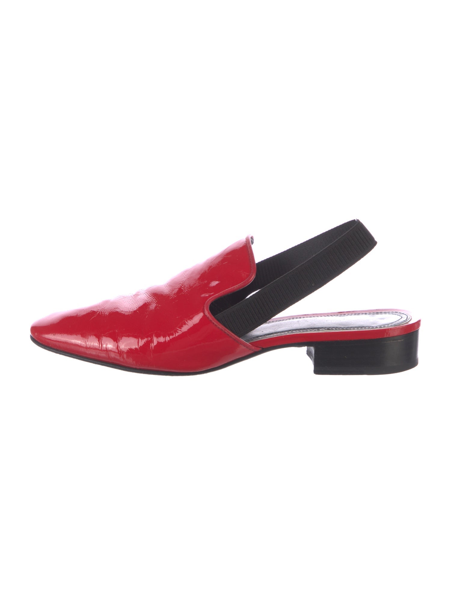 Rag & Bone Patent Leather Colorblock Pattern Slingback Flats