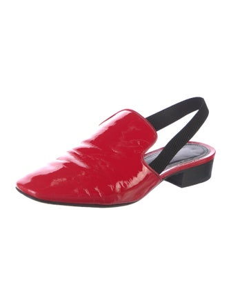 Rag & Bone Patent Leather Colorblock Pattern Slingback Flats