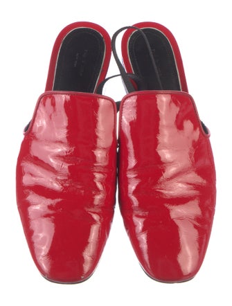 Rag & Bone Patent Leather Colorblock Pattern Slingback Flats