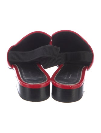 Rag & Bone Patent Leather Colorblock Pattern Slingback Flats