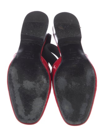 Rag & Bone Patent Leather Colorblock Pattern Slingback Flats