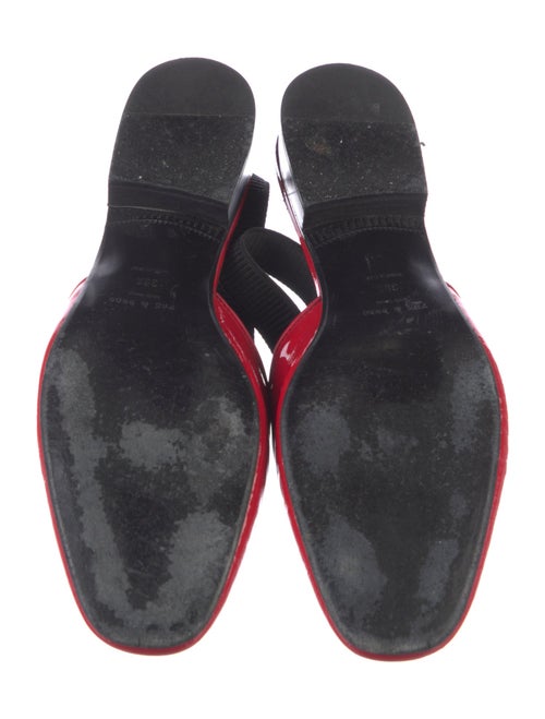 Rag & Bone Patent Leather Colorblock Pattern Slingback Flats