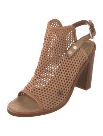 Rag & Bone Leather Cutout Accent Slingback Sandals