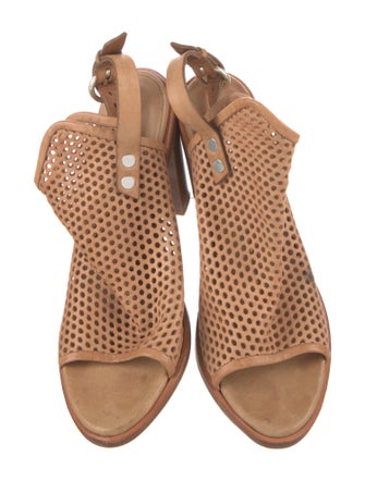 Rag & Bone Leather Cutout Accent Slingback Sandals