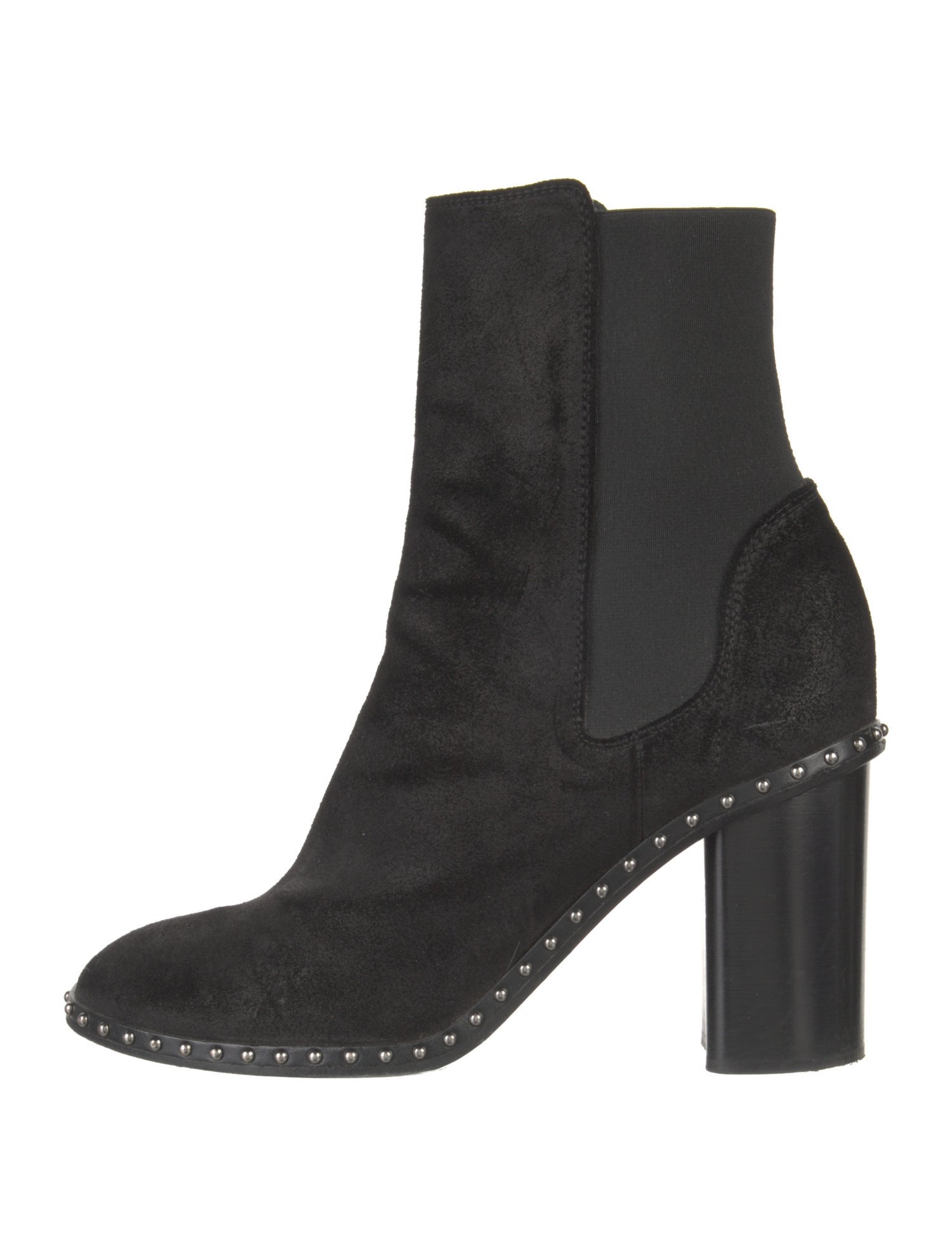 Rag & Bone Suede Studded Accents Chelsea Boots