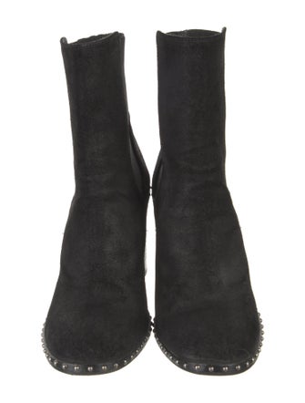Rag & Bone Suede Studded Accents Chelsea Boots
